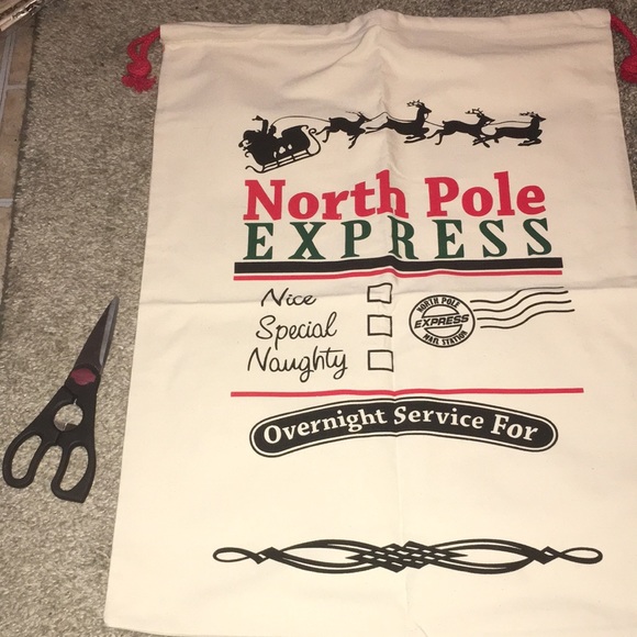 Customizable, BIG. NORTH POLE gift sack - Picture 2 of 5